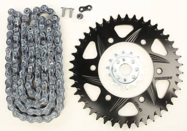 VORTEX - SPROCKET/CHAIN KIT STL/ALU 14/43T BLK SX3 520-106L BLK - Image 1