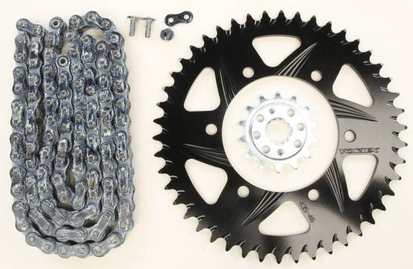 VORTEX - SPROCKET/CHAIN KIT STL/ALU 14/46T BLK SX3 520-106L BLK - Image 1