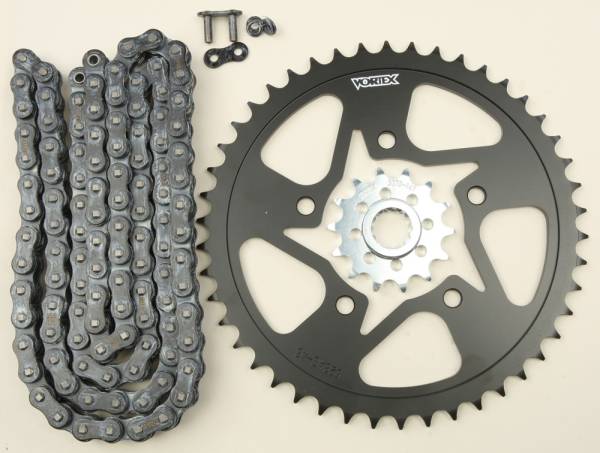 VORTEX - SPROCKET/CHAIN KIT STL/STL 14/46T SIL SX3 520-110L BLK - Image 1