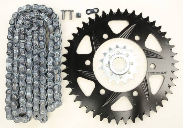 VORTEX - SPROCKET/CHAIN KIT STL/ALU 15/45T BLK RX3 520-114L BLK - Image 1