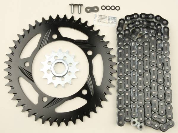 VORTEX - SPROCKET/CHAIN KIT STL/ALU 15/45T BLK RX3 520-114L BLK - Image 1