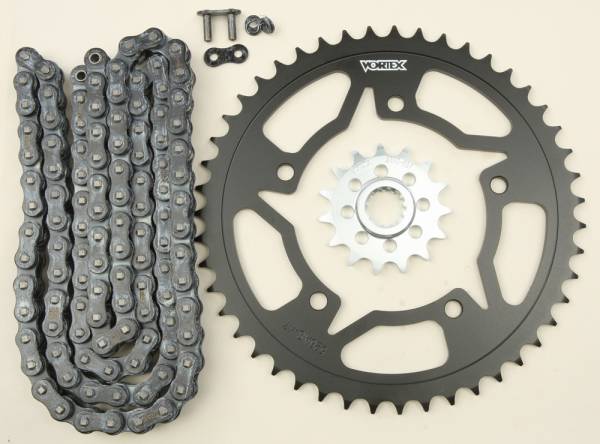 VORTEX - SPROCKET/CHAIN KIT STL/STL 15/47T SIL SX3 520-112L BLK - Image 1