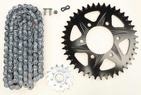 VORTEX - SPROCKET/CHAIN KIT STL/ALU 14/42T BLK RX3 520-108L BLK - Image 1