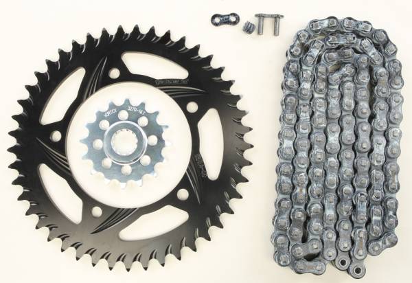 VORTEX - SPROCKET/CHAIN KIT STL/ALU 16/45T BLK RX3 520-112L BLK - Image 1