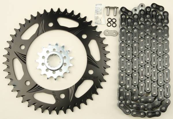 VORTEX - SPROCKET/CHAIN KIT STL/STL 16/47T SIL RX3 520-116L BLK - Image 1