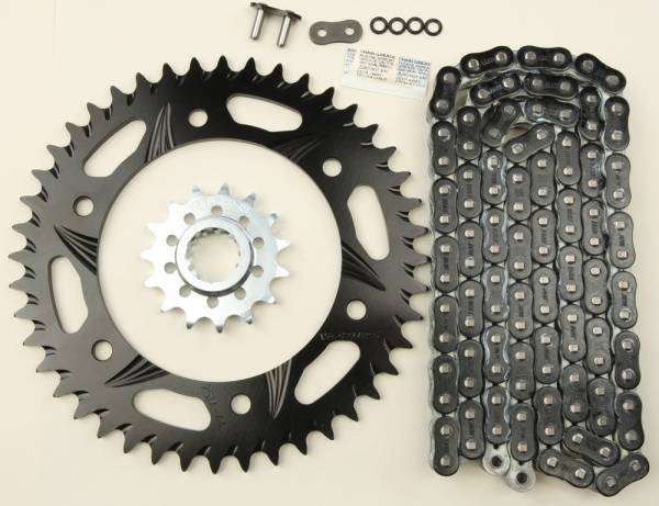 VORTEX - SPROCKET/CHAIN KIT STL/ALU 15/44T BLK RX3 520-112L BLK - Image 1