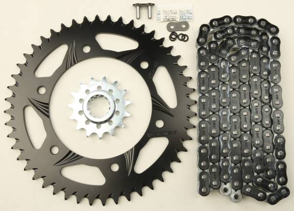 VORTEX - SPROCKET/CHAIN KIT STL/ALU 15/48T BLK RX3 520-108L BLK - Image 1