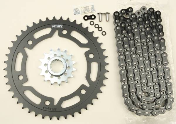 VORTEX - SPROCKET/CHAIN KIT STL/STL 15/44T SIL SX3 520-112L BLK - Image 1