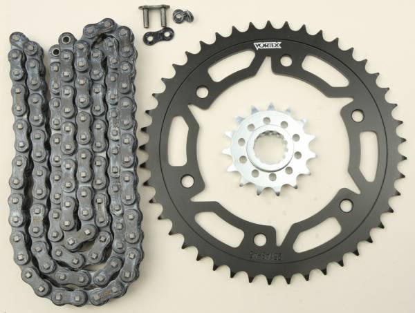 VORTEX - SPROCKET/CHAIN KIT STL/STL 15/45T SIL SX3 520-112L BLK - Image 1