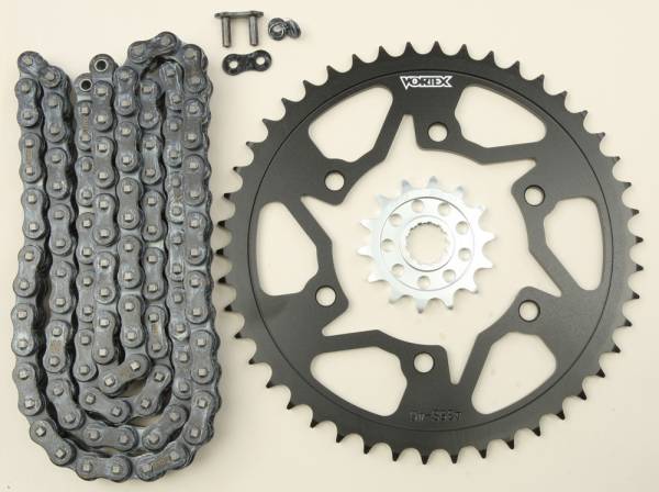 VORTEX - SPROCKET/CHAIN KIT STL/STL 14/46T SIL SX3 520-114L BLK - Image 1