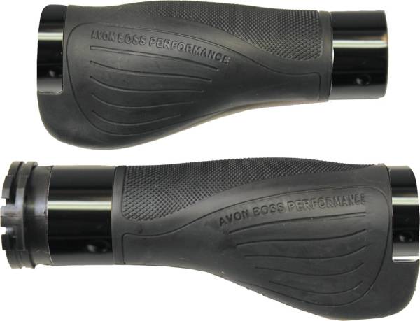 AVON - BOSS PERFORMANCE GRIPS RUBBER W/CABLE THROTTLE (BLACK) - Image 1