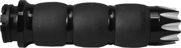 AVON - CABLE THROTTLE VELVET AIR GRIPS EXCALIBER BLACK - Image 1