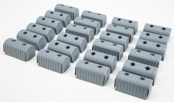 CALIBER - BUNK END CAPS 2X4" GREY 24/PK - Image 1