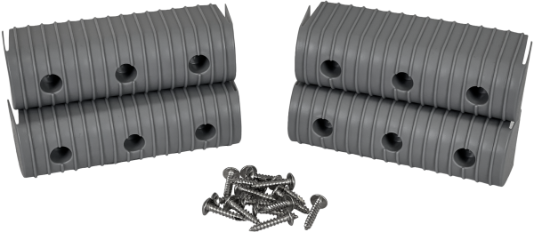 CALIBER - BUNK WRAP END CAP KIT 2X6 4/PACK W/ HARDWARE GREY - Image 1