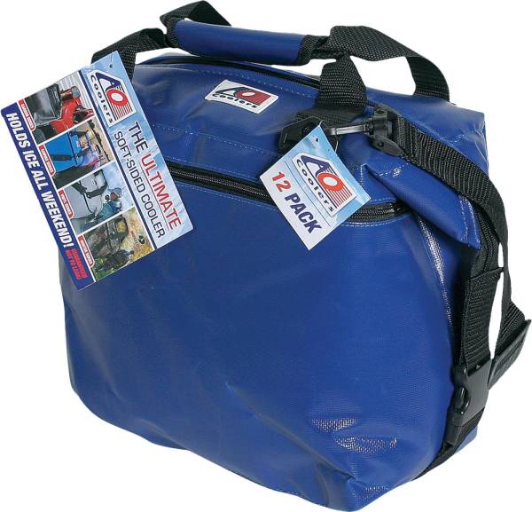 AO COOLERS - VINYL COOLER 12/PK ROYAL BLUE 14"X7"X12" - Image 1