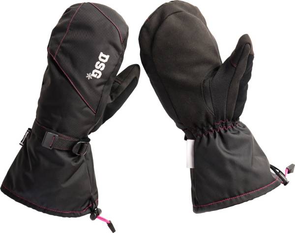 DSG - CRAZE MITTENS BLACK LG - Image 1