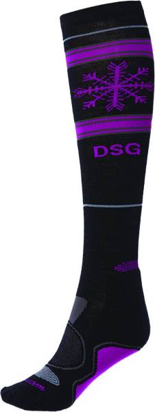 DSG - FLY MER WOOL LW SOCKS PINK - Image 1