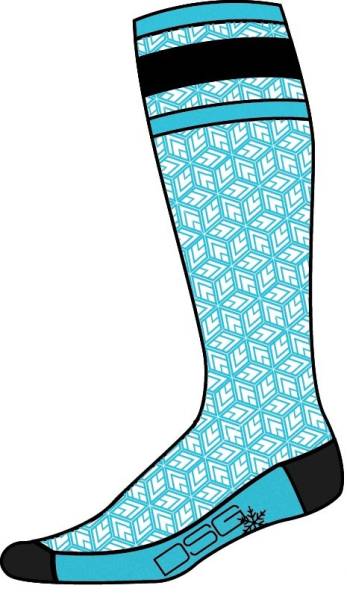 DSG - FLY LW PERFORMANCE MERINO WOOL SOCKS BLUE - Image 1