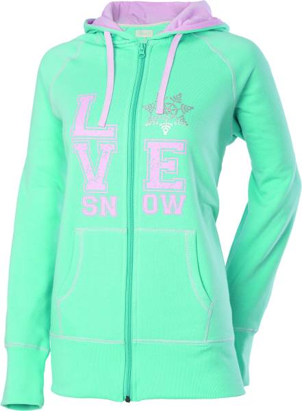 DSG - LOVE SNOW ZIP HOODIE MINT XS - Image 1