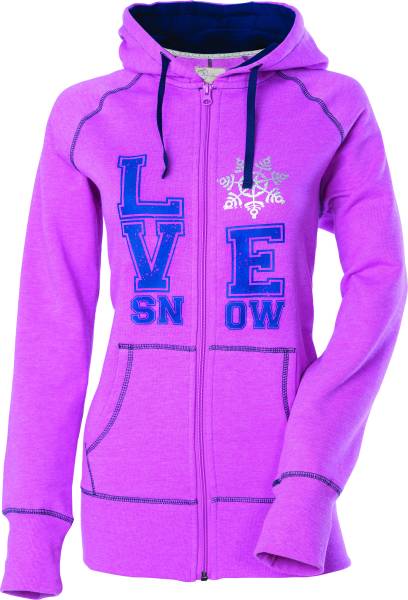 DSG - LOVE SNOW ZIP HOODIE PINK XS - Image 1