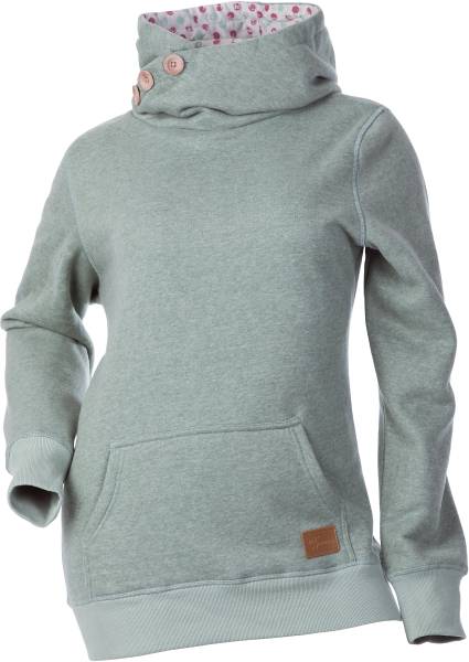 DSG - SIDE BUTTON PULLOVER HOODIE SAGE GREEN XS - Image 1