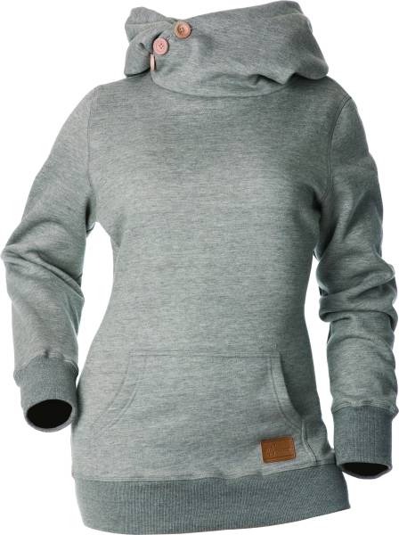 DSG - SIDE BUTTON PULLOVER HOODIE GREY XS - Image 1