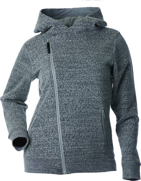 DSG - DIAGONAL ZIP HOODIE BLACK/HEATHER 2X - Image 1