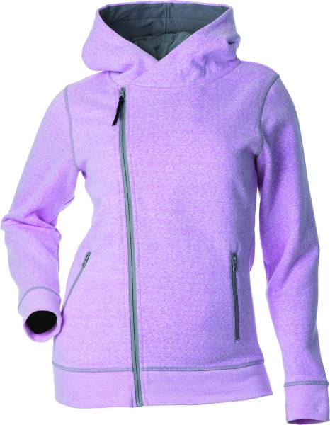 DSG - DIAGONAL ZIP HOODIE PINK/HEATHER 2X - Image 1