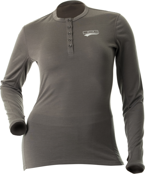 DSG - MERINO WOOL BASE LAYER SHIRT GREY 2X - Image 1