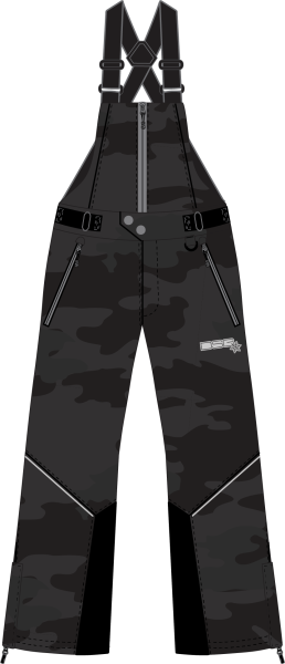 DSG - CRAZE 5.0 BIB CHARCOAL CAMO XS - Image 1