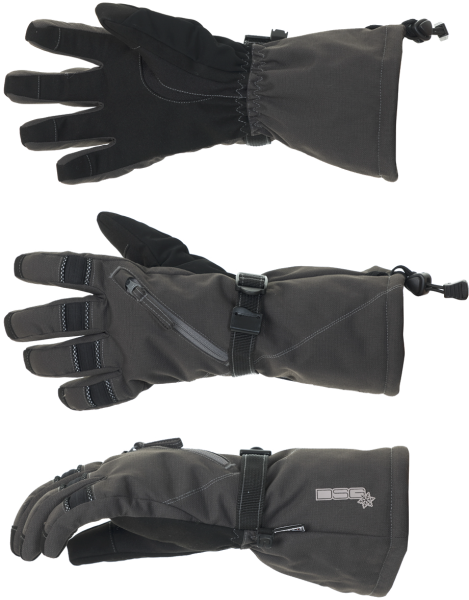 DSG - CRAZE 5.0 GLOVE CHARCOAL BLACK LG - Image 1