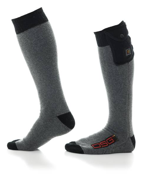 DSG - HEATED SOCKS 5V HEATHERED BLACK LG/XL - Image 1