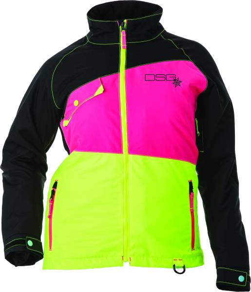 DSG - VERGE JACKET BLACK/PINK/YELLOW 1X - Image 1