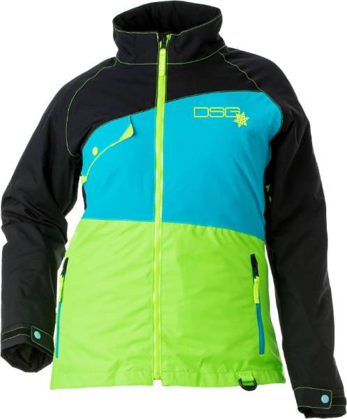 DSG - VERGE JACKET BLACK/BLUE/LIME 1X - Image 1