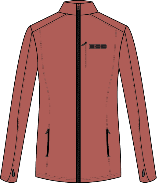 DSG - PERFORMANCE FLEECE ZIP UP TERRACOTTA 2X - Image 1