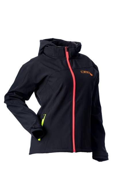 DSG - MALEA SOFTSHELL JACKET BLACK/NEON 2X - Image 1