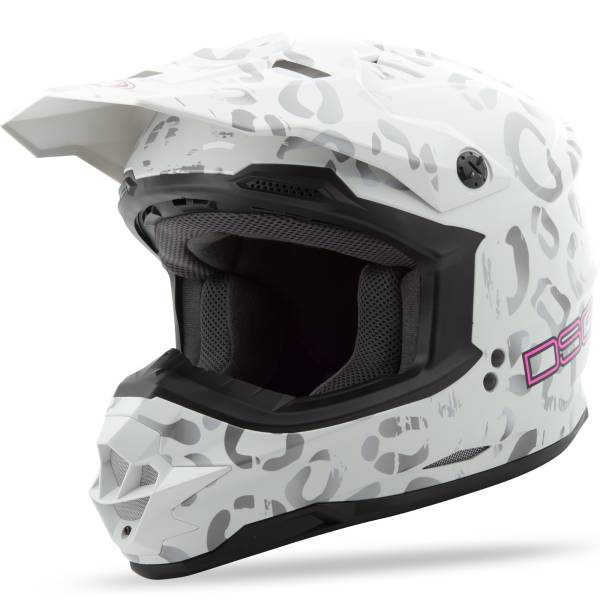 GMAX - GM-76S DSG LEOPARD HELMET WHITE XS - Image 1