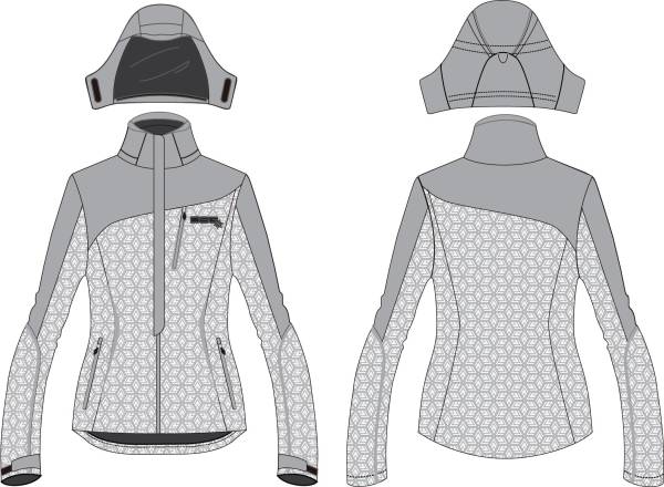 DSG - MALEA SOFTSHELL JACKET WHITE SNOWFLAKE XS - Image 1