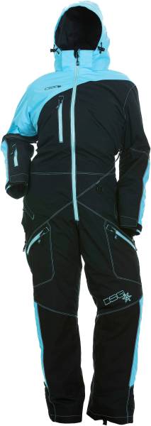 DSG - MONOSUIT W/DROP SEAT AQUA/BLACK 1X - Image 1