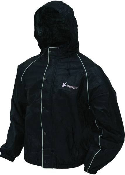 FROGG TOGGS - ROAD TOAD RAIN JACKET BLACK 2X - Image 1