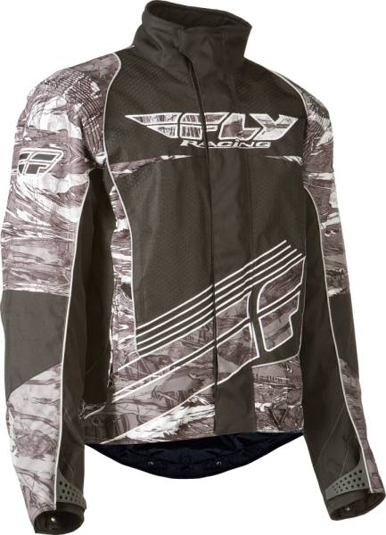 FLY RACING - SNX WILD JACKET BLACK/WHITE 2X - Image 1