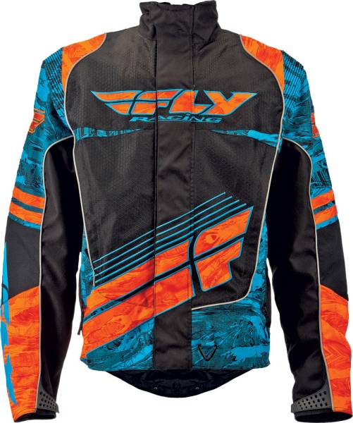 FLY RACING - SNX WILD JACKET BLUE/ORANGE 2X - Image 1