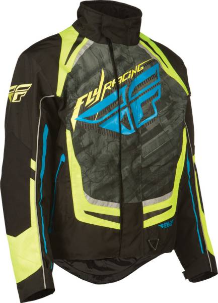 FLY RACING - SNX PRO JACKET BLACK/HI-VIS 2X - Image 1