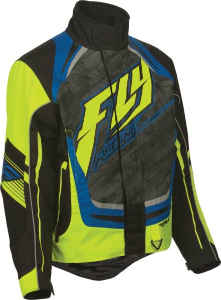 FLY RACING - SNX PRO JACKET 2XL HI-VIS/BLUE - Image 1