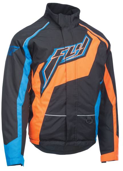 FLY RACING - OUTPOST JACKET BLACK/ORANGE/BLUE 2X - Image 1