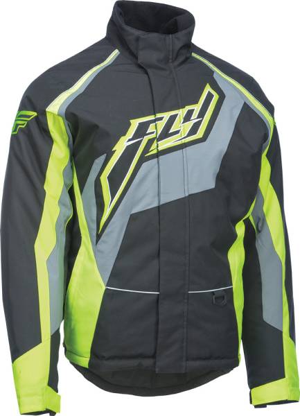 FLY RACING - OUTPOST JACKET BLACK/GREY/HI-VIS 2X - Image 1