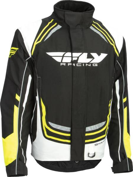 FLY RACING - SNX PRO JACKET BLACK/WHITE/HI-VIS 2X - Image 1