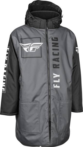 FLY RACING - PIT COAT BLACK/GREY - Image 1