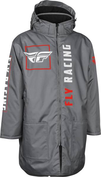 FLY RACING - PIT COAT GREY/RED - Image 1