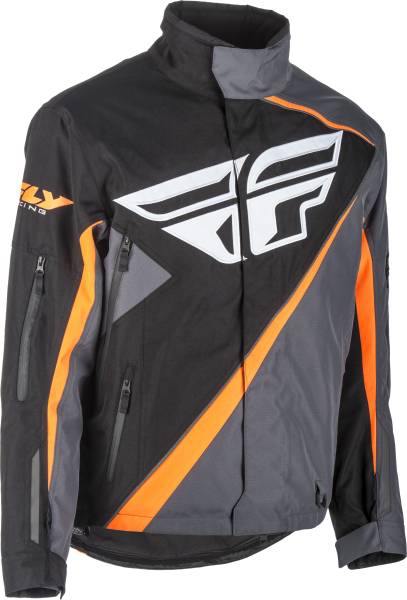 FLY RACING - SNX JACKET BLACK/ORANGE/GREY 2X - Image 1